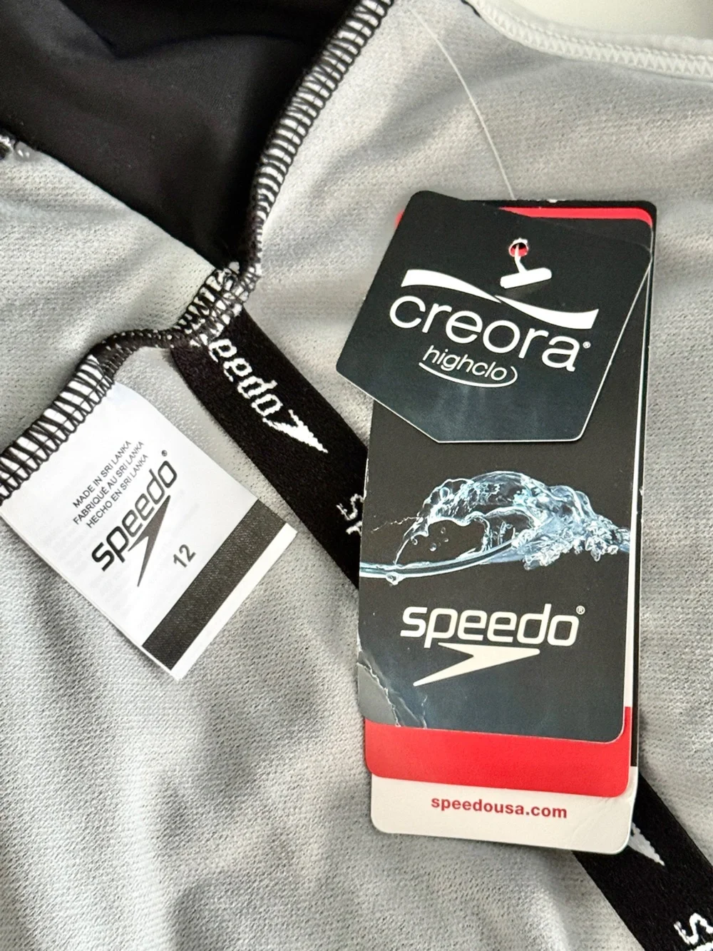 Speedo Contrast Binding One Piece Swimsuit